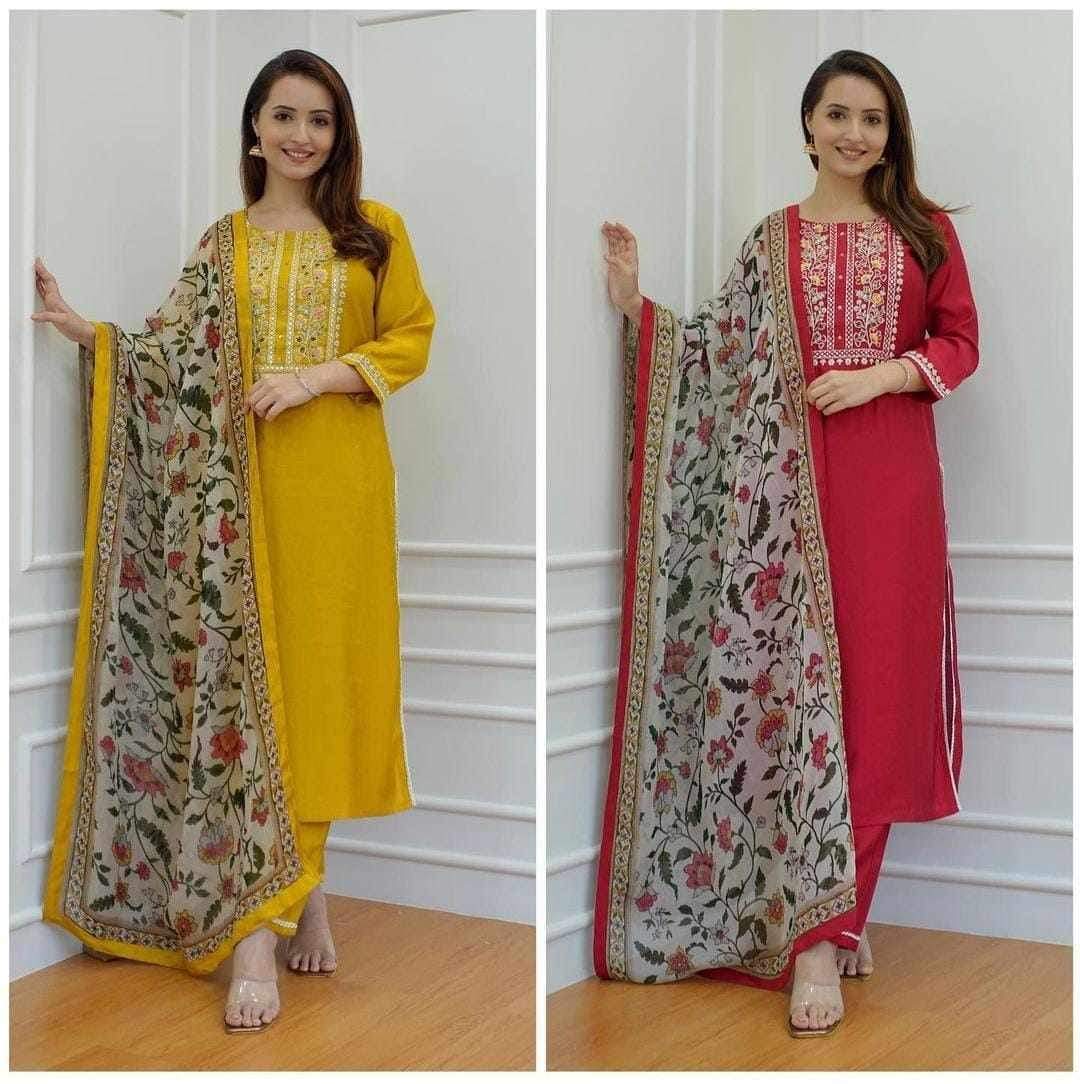 Indian Embroidery Three Piece