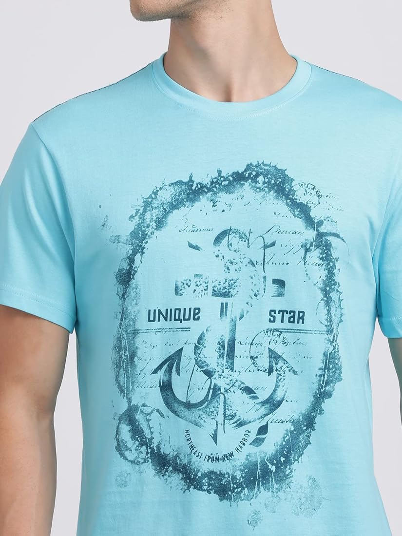 Sky Blu Febric T-Shirt